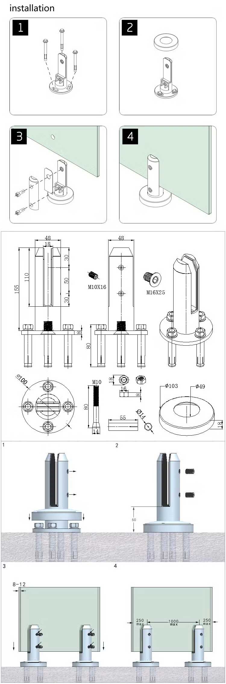 Glass Fittings & Hardware Installation in Ludhiana Punjab India
